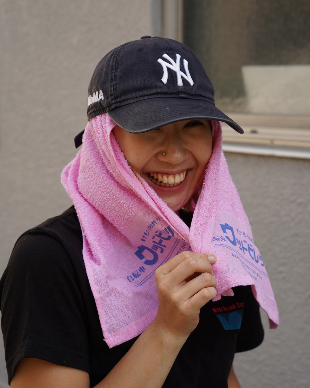 WOOD VILLAGE CYCLES 粗品タオル　GREEN